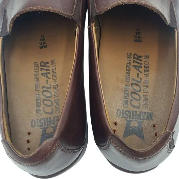 Mephisto Edlef Men's size 11 Brown Full Grain Leather Loafer Casual dress shoes